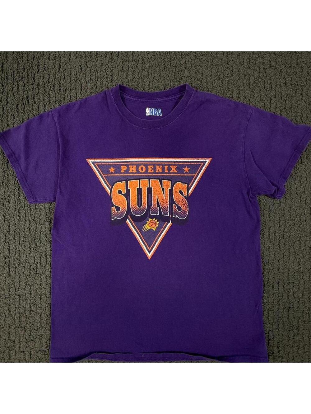 NBA Phoenix Suns Purple Summer Graphic Basketball T Shirt M